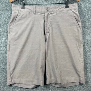 Johnnie-O Performance Wyatt Golf Shorts Men's 33 Light Grey/Steel Wicking Active